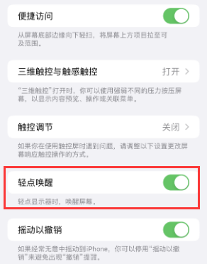 塔洋镇苹果授权维修站分享iPhone轻点无法唤醒怎么办 