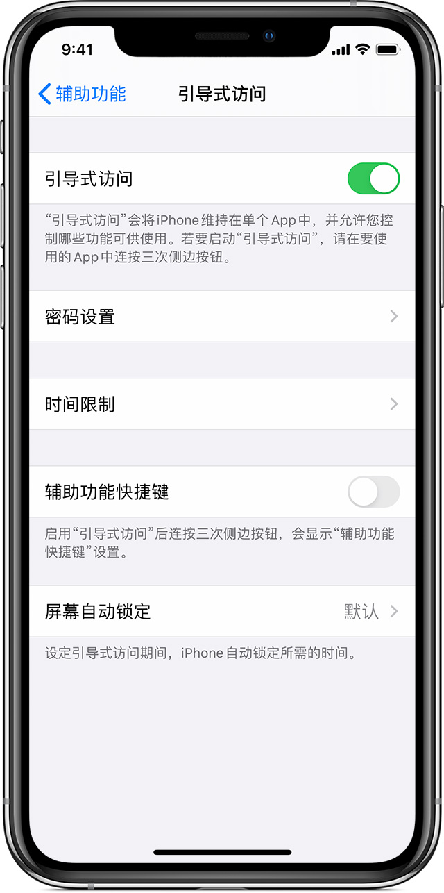 塔洋镇苹果手机维修分享如何在 iPhone 上退出引导式访问 