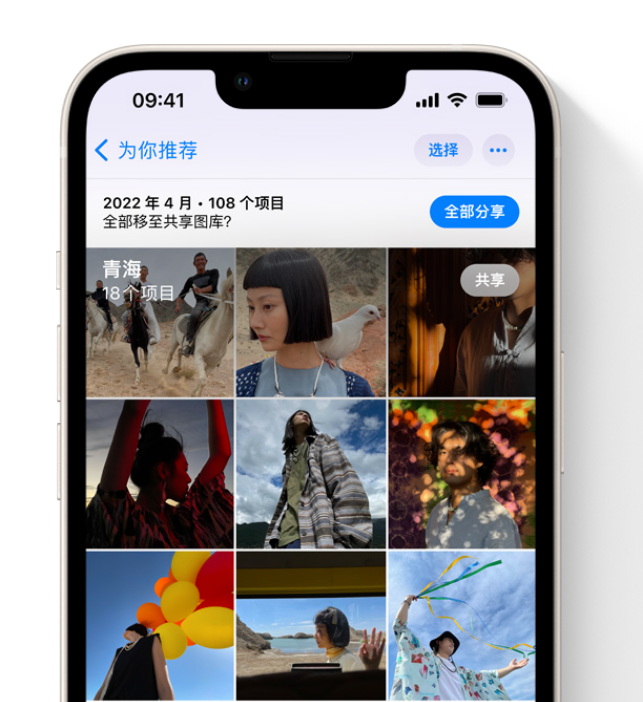 塔洋镇苹果维修网点分享在 iPhone 上使用共享图库 