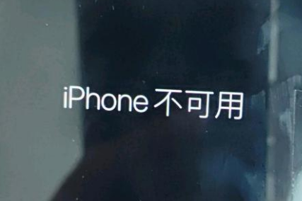 塔洋镇苹果服务网点分享锁屏界面显示“iPhone 不可用”如何解决 